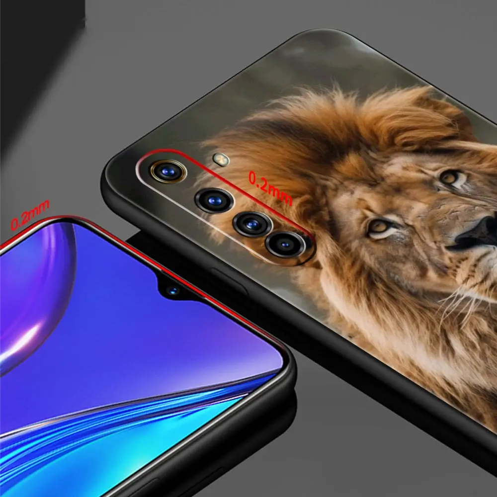 León Alpha macho Cub para Realme GT Neo 2 3 3T 5 funda de teléfono 12 11 5G 10 9 8 5G 7 6 GT5 GT3 GT2 Pro C21 C11 C25 C35 - imagen 3