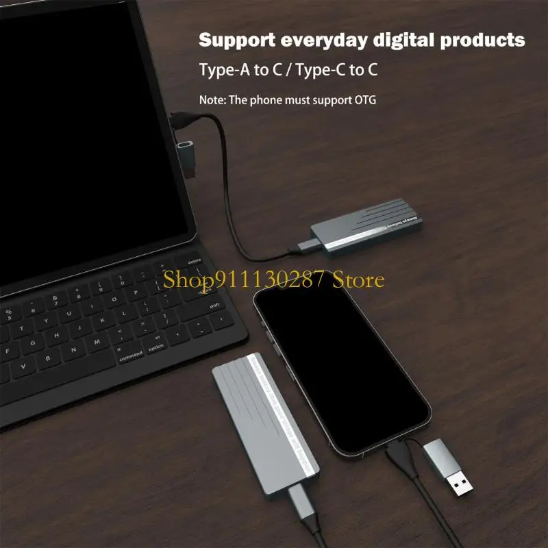 J1HC M.2 SSD Cubro NVME 10GBPS PCIE SSD Box M.2 NVME SSD Disk M.2 SSD Case - imagen 5