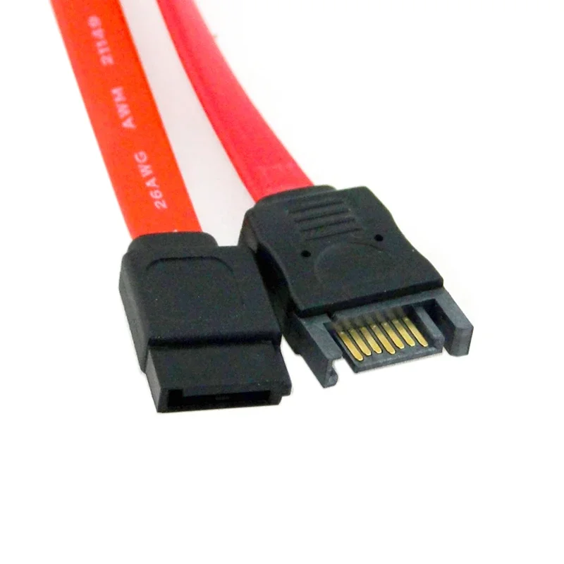 SATA 7 pines macho a hembra M/F SATA II disco duro cable de extensión de datos rojo 50 cm - imagen 2