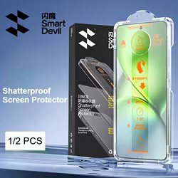 SmartDevil Protector de pantalla para VIVO X200Pro Mini HD cubierta completa película de vidrio templado antihuellas con herramienta de fácil instalación