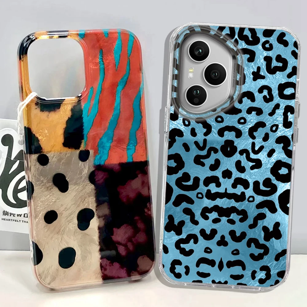 Funda de teléfono de leopardo de cuatro colores para Honor 400 200 90 Smart Pro Magic7 6 5 70 Lite X9a X9c X9b X8b X8a X8c X7c X7b X6c X6 TPU - imagen 2