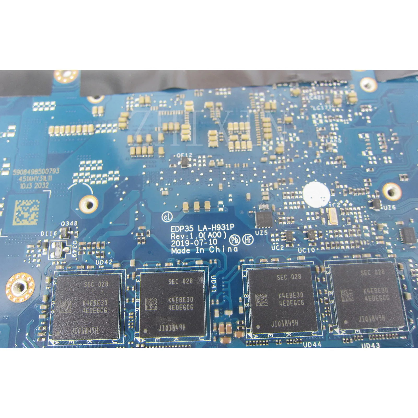 Placa base para ordenador portátil Dell XPS 13 7390 con CPU I5-10210U/I7-10510U 8G/16G RAM LA-H931P prueba completa - imagen 3