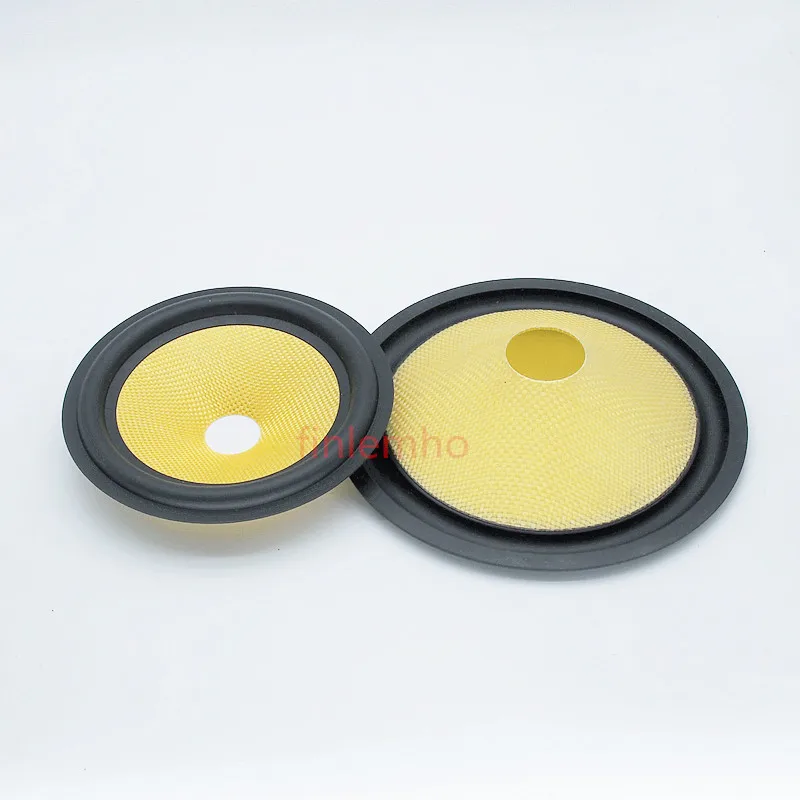 Cono de fibra de altavoz Woofer, Kit de reparación envolvente de goma de 6,5/8 pulgadas, Color amarillo para estudio de cine en casa, sistema de grabación DIY, 1 ud. - imagen 3