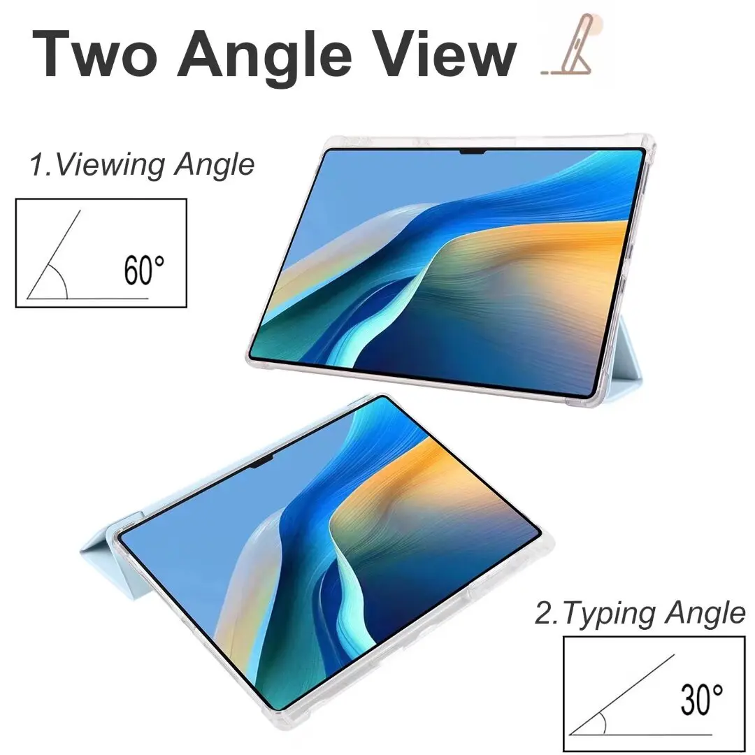 Funda para Huawei MatePad Pro 13,2 Funda con portalápices Funda suave transparente para Huawei MatePad Pro 13 2 Funda PCE-W30 Funda para tableta - imagen 4