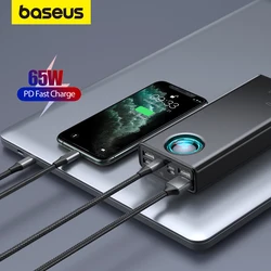 Power Bank Baseus 65W PD QC - Batería externa para iPhone y Samsung