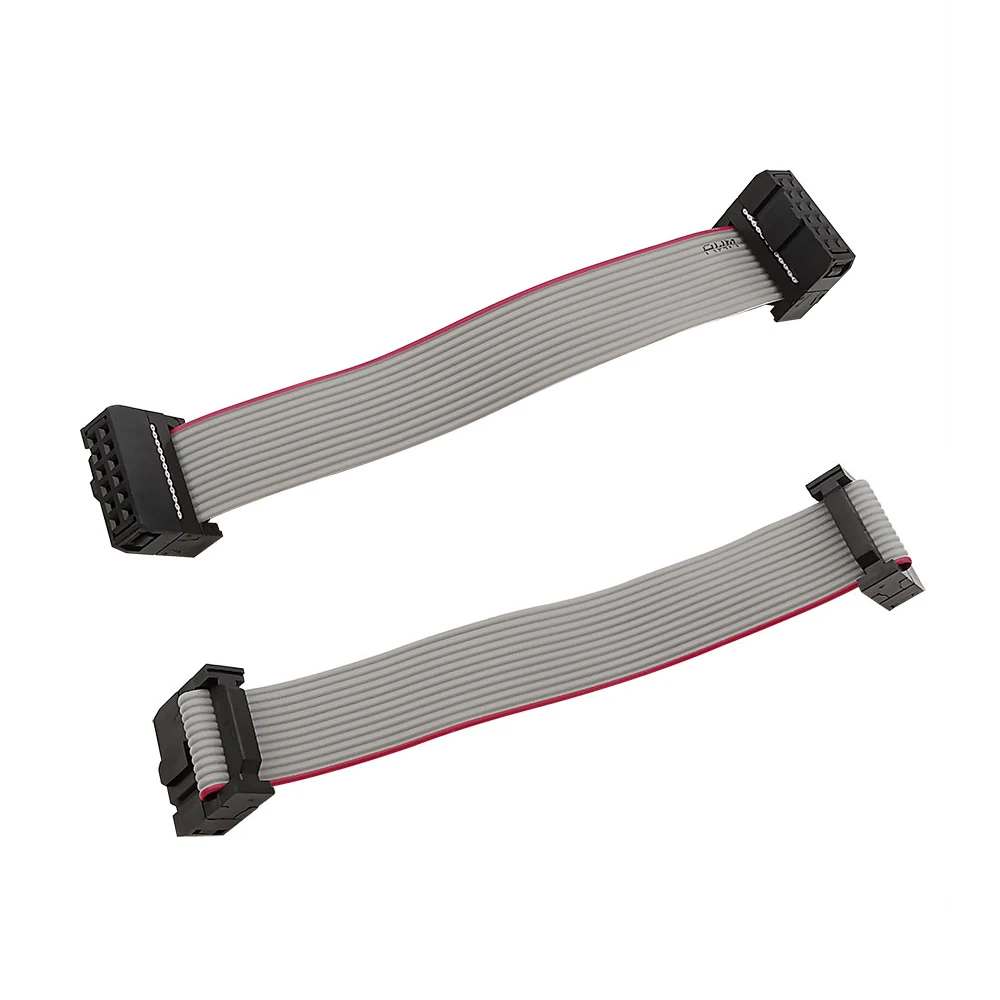 1 conector de cable de banda plana gris de 2,54 mm FC 6 / 8 / 10 / 12 / 14 / 16 / 18 / 18 / 24 / 26 / 30 / 34 / 40 / 44 / 50 cm para conectores de caja IDC dc3 - imagen 2