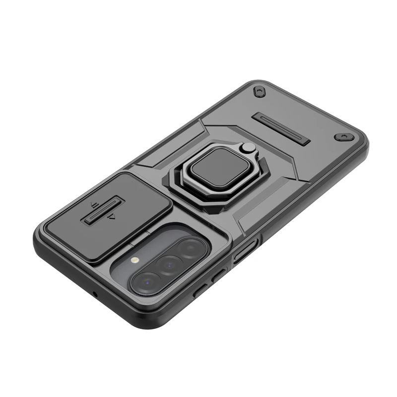 Funda con ventana corredera de lente para Samsung Galaxy A17, funda para Samsung A17, soporte para teléfono a prueba de golpes, funda protectora magnética A17 - imagen 5