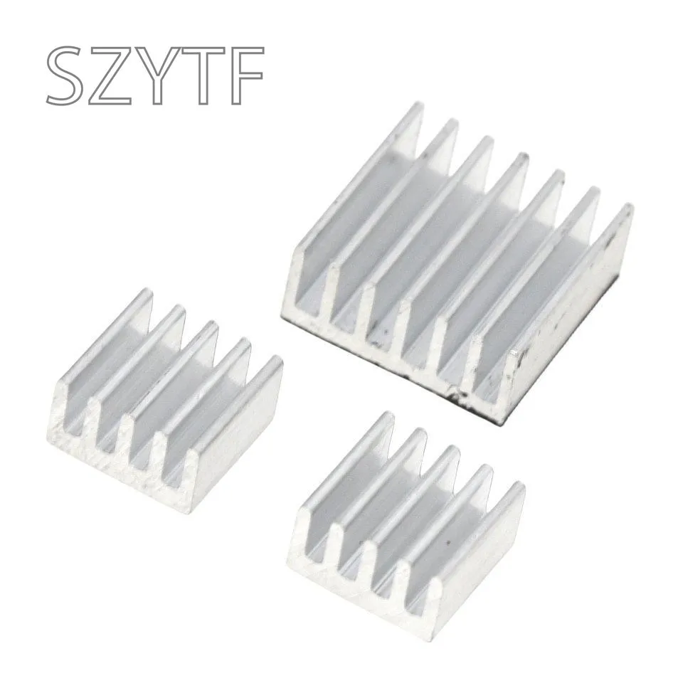 Disipador de calor adhesivo para Raspberry Pi, Kit de disipador de calor de aluminio puro, radiador para refrigeración, 3 piezas - imagen 3
