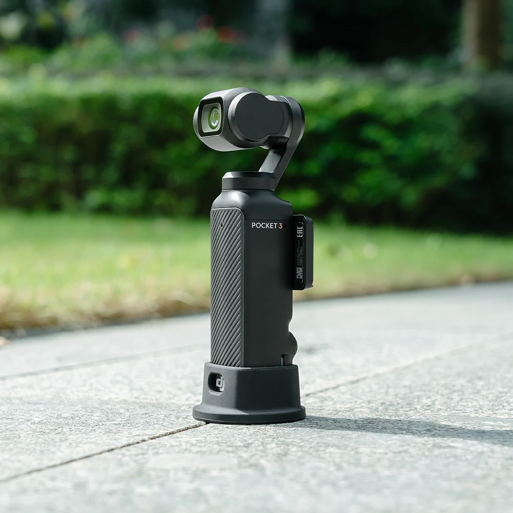 Base de escritorio de silicona negra para cámara de acción DJI Osmo Pocket 3, Base de extensión fija antideslizante, accesorio de montaje de cardán - imagen 5