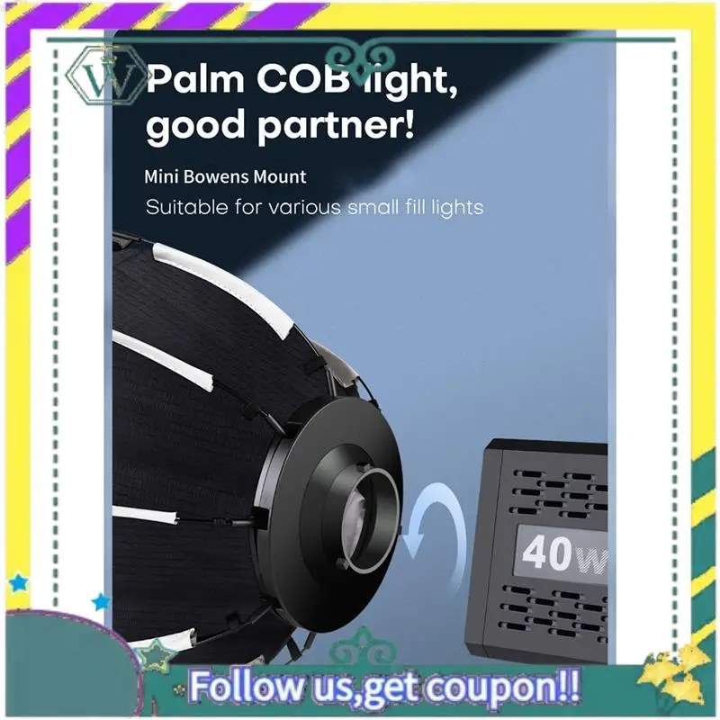 Nueva Softbox octogonal de 30Cm, Mini montaje Bowens, Softbox de rejilla de panal de liberación rápida para estudio de luz de relleno COB ZU60 o M60 - imagen 5