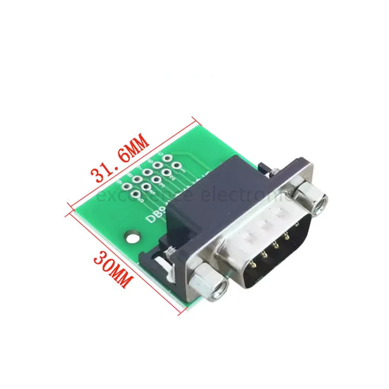 Placa adaptadora HDR DB macho/hembra, 9/15/25/37P, interfaz VGA a placa de circuito DIP 2,54, 1 piezas - imagen 3