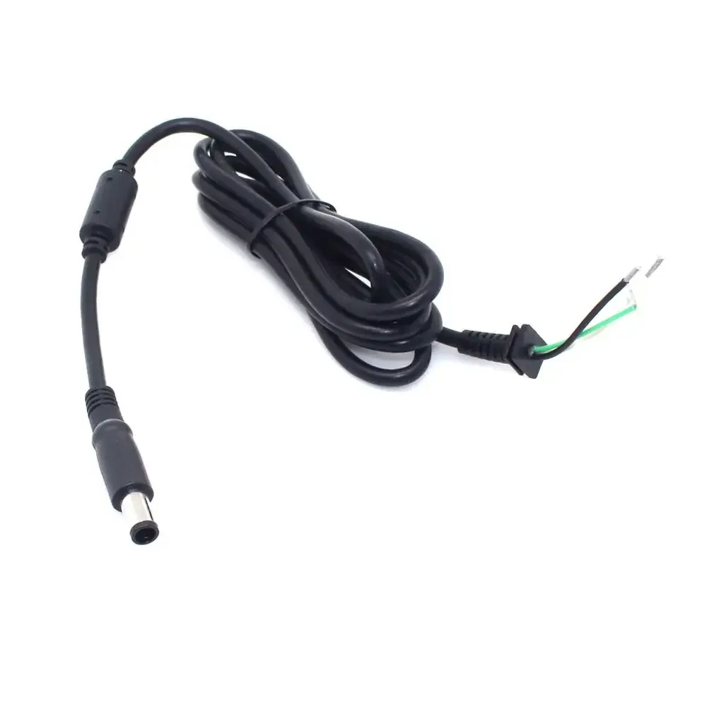 Cable conector de clavija de punta CC de cobre 18AWG para adaptador de cargador de portátil Dell HP Pin negro 7,4x0.0 con luz LED 1,8 M - imagen 5
