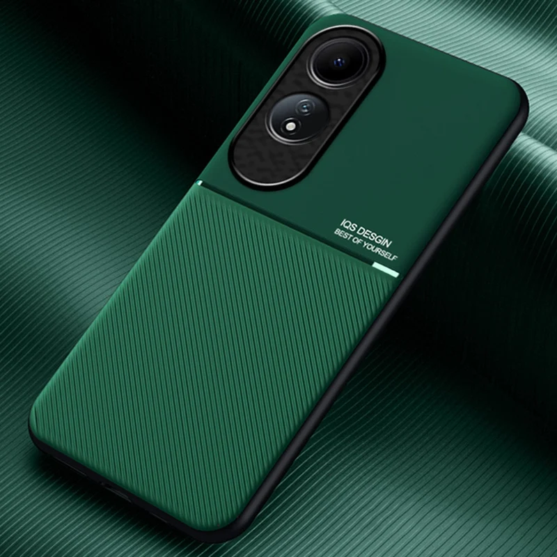 Funda magnética de cuero PU para OPPO A60, cubierta trasera mate de silicona a prueba de golpes, protección completa, funda de teléfono para OPPO A58, A78, A98, 5G