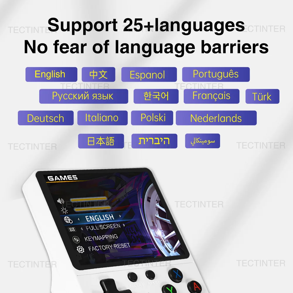 Reproductor de juegos portátil GB350, pantalla IPS de 3,5 pulgadas, sistema Linux, consola de videojuegos Retro, más de 20000 juegos integrados para PS1/GBA/SFC - imagen 5