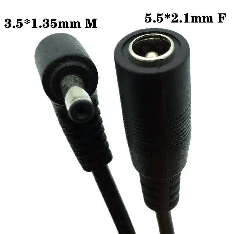 Línea de conversión de energía CC 5,5 * 2,1 mm hembra a 5,5 * 2,5 mm 3,5 * 1,35 mm 90 °   Línea de conversión macho en ángulo Línea CC 0,1 M - imagen 5