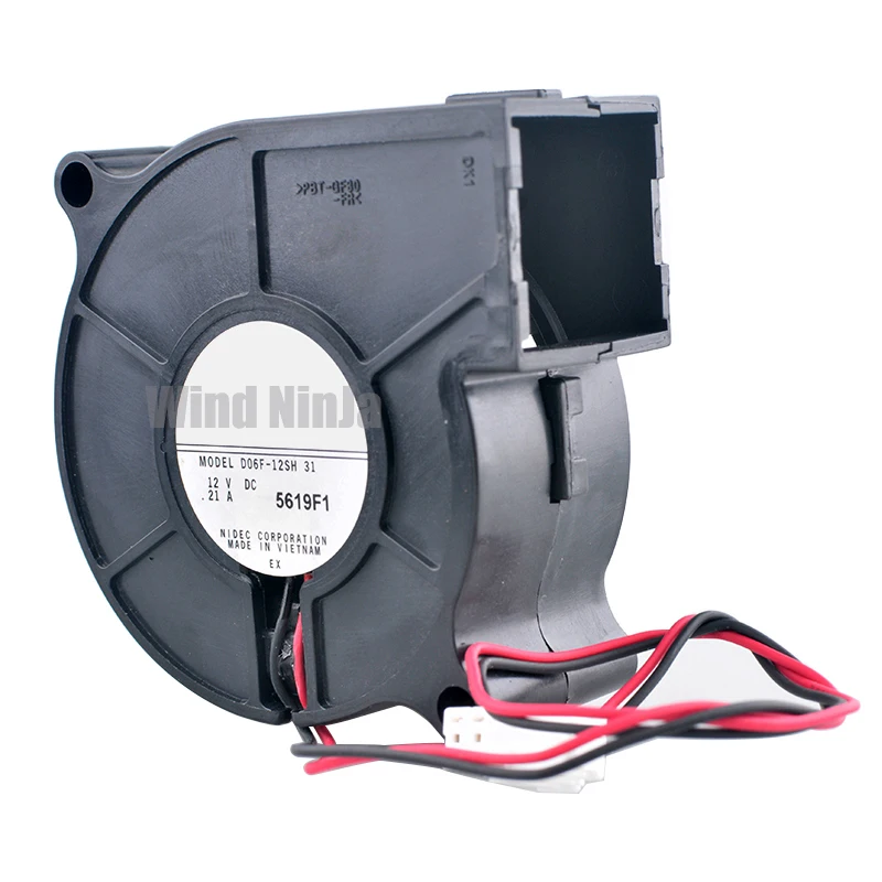 Ventilador de turbina para humidificador y proyector, ventilador de refrigeración de D06F-12SH, 6cm, 60mm, 60x60x25mm, DC12V, 0.21A