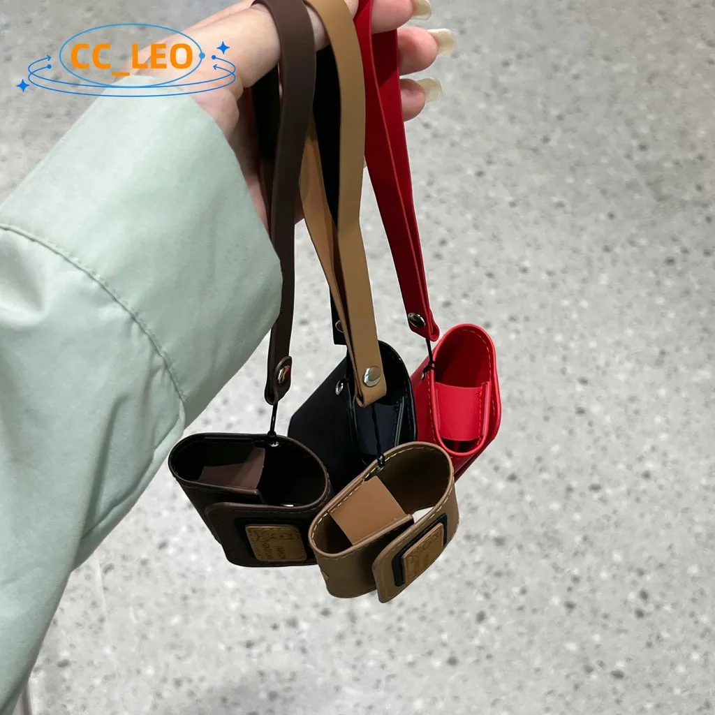 Para Baseus AirGo 1 funda con anillo de dibujos animados Baseus AS01 Funda suave de cuero Linda cordón Baseus Bowie E10 / WM05 / M2 funda protectora - imagen 2