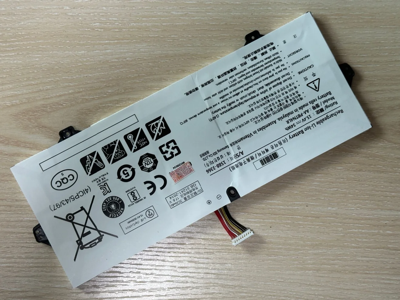 AA-PBTN4LR BA43-00 batería del ordenador portátil para Samsung NP940X5M-X02US NP940X3M-K01US NOTEBook 9 PRO 15 NP940X5N NT950QAA 54WH - imagen 2