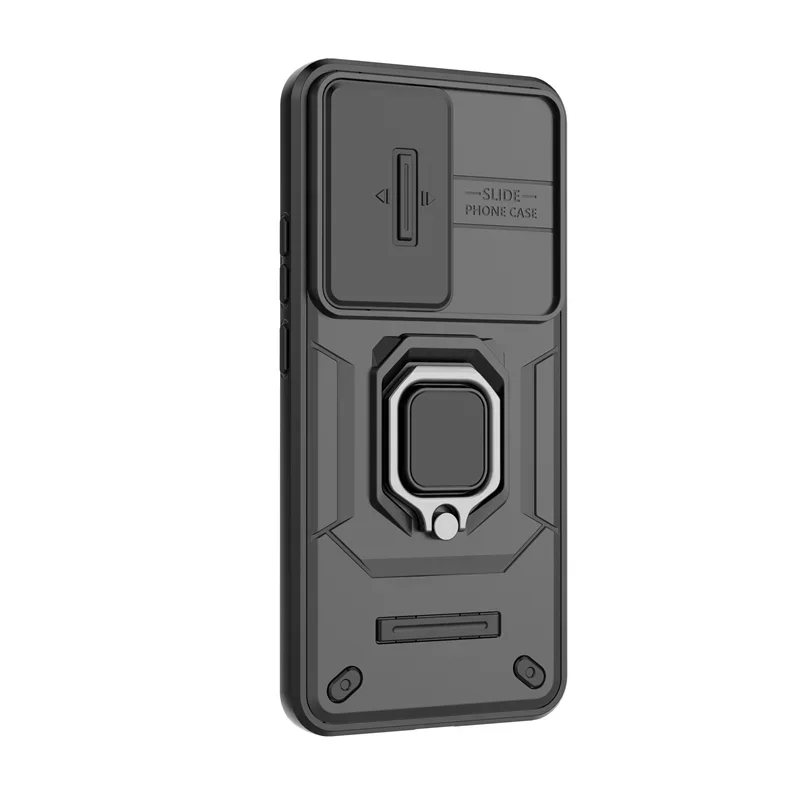 Para OPPO Reno 12 Pro 5G funda a prueba de golpes armadura lente deslizante funda de cámara para Reno 12 Reno12 Pro soporte anillo cubierta trasera - imagen 5