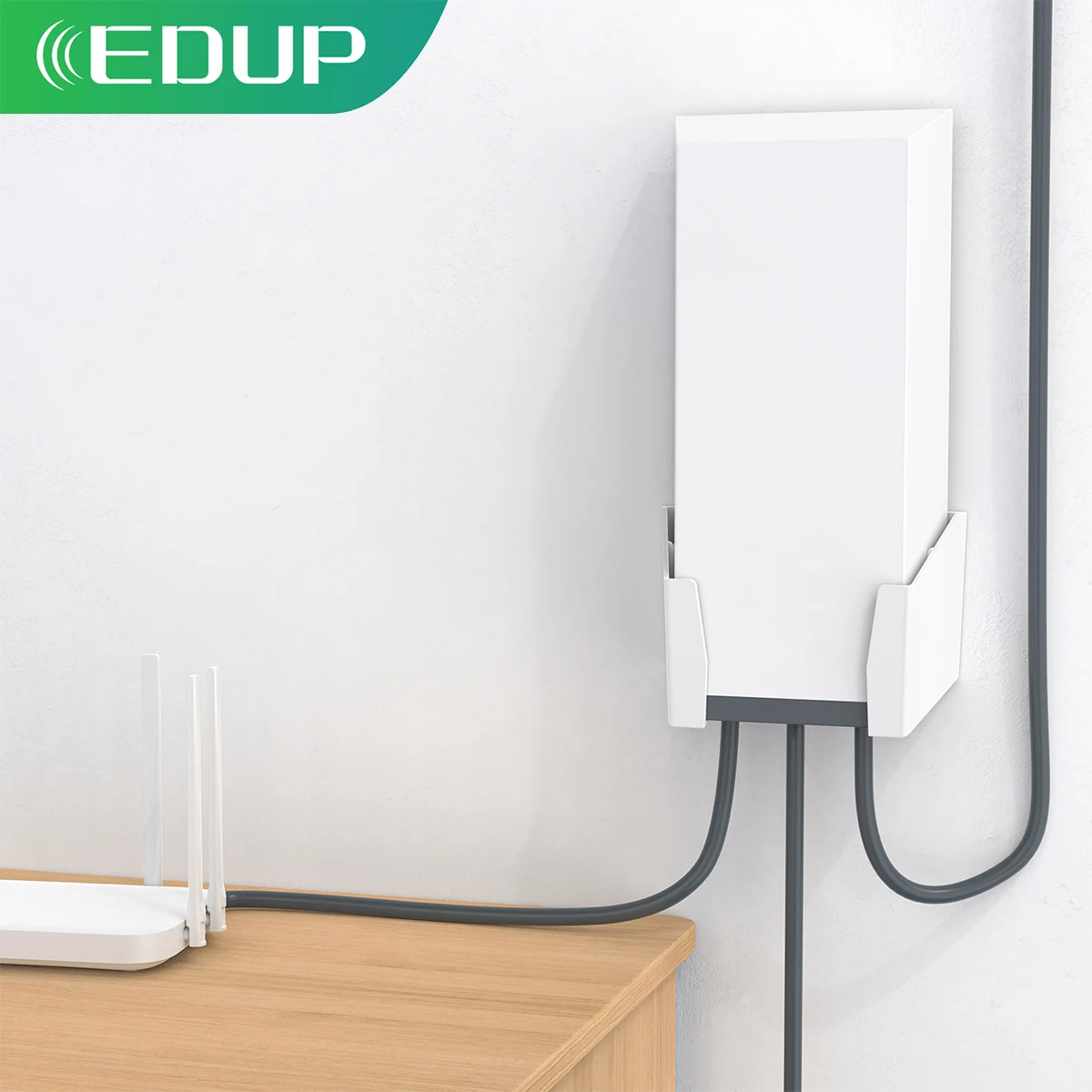 EDUP SK0006 Starlink Soportes de fuente de alimentación planos de alto rendimiento Starlink de alto rendimiento Soporte de pared Compatible con Starlink