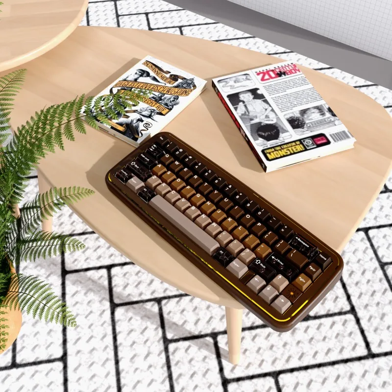 Kit de teclado mecánico TASTE65, tres modos, 2,4G, inalámbrico, de aluminio, RGB, personalizado, 65% de diseño, junta, Kit de teclado para oficina y juegos - imagen 2