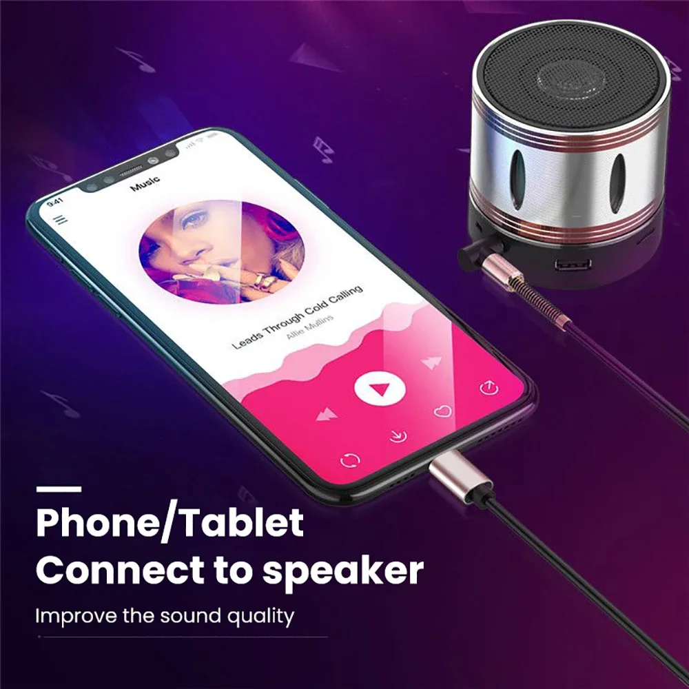 Convertidor de Cable de Audio USB tipo C a conector de 3,5mm, adaptador de altavoz para auriculares, conector de Cable de Audio auxiliar para iPhone, Samsung y Xiaomi - imagen 3