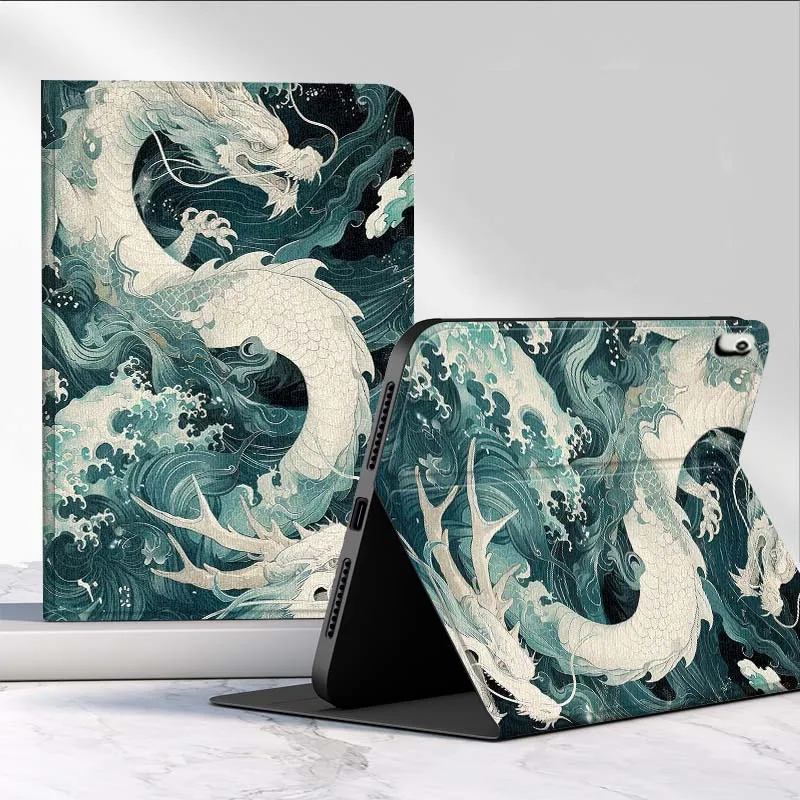 Funda para tableta de lujo Cool Art Dragon Comics para iPad Pro Air 2 3 4 5 6th 7th 11th Gen 10,2 9,7 11 10,5 10,9 12,9 13 pulgadas - imagen 2