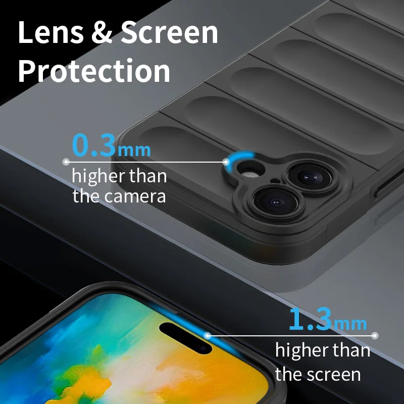 Funda silicona líquida iPhone - trasera protectora para 11-16 Pro/Max - imagen 3