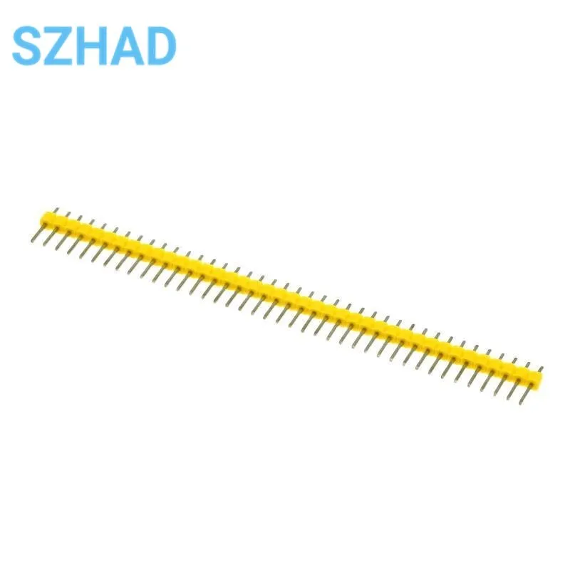 Lote de 10 unidades de 40 Pines, 1x40 colores, macho de una sola fila de 2,54 MM, Conector de cabezal de Pin rompible, Pin de tira para Kit de bricolaje - imagen 3