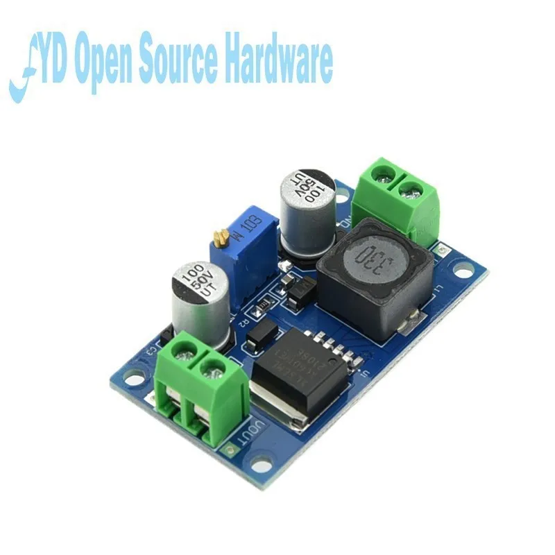 1 piezas XL6019 5A corriente CC a CC Módulo de placa de fuente de alimentación Boost ajustable - imagen 3