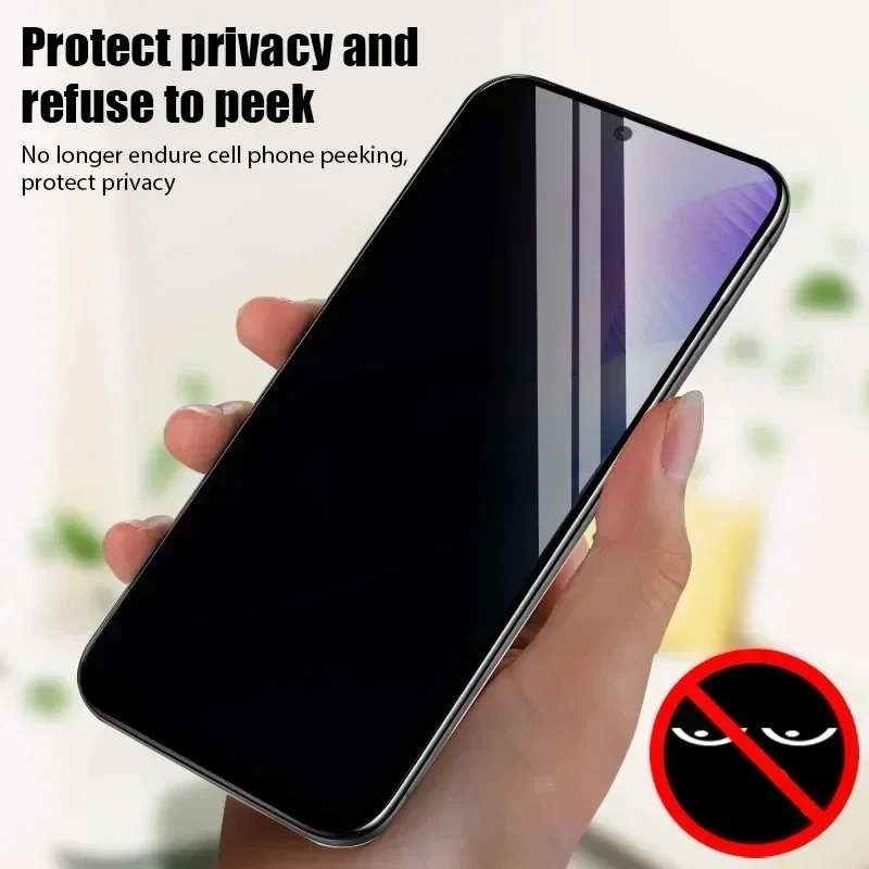 Protector de pantalla antiespía para Xiaomi Poco X6 Pro 5G M6 X3 NFC C65 M5S M5 F3 F4 M4 M3 X5 X4 GT M2 F2 C40 vidrio templado de privacidad - imagen 4