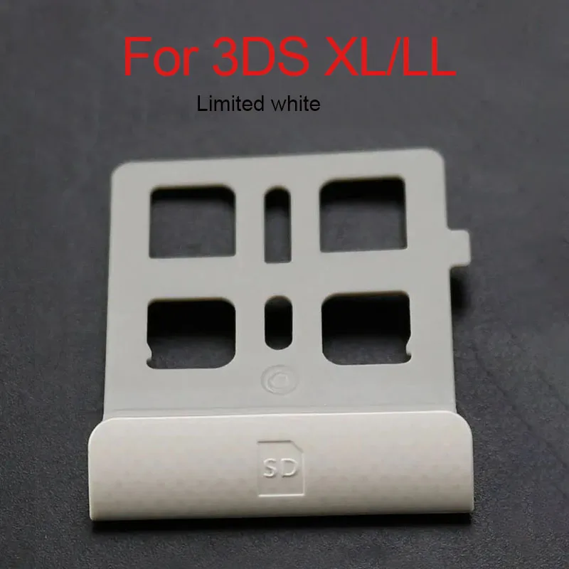 Marco de soporte de cubierta de ranura para tarjeta de juego SD Original, piezas de reparación de consola 3DS LL 3DS XL, blanco, negro, plateado, rojo limitado, 1 ud. - imagen 4
