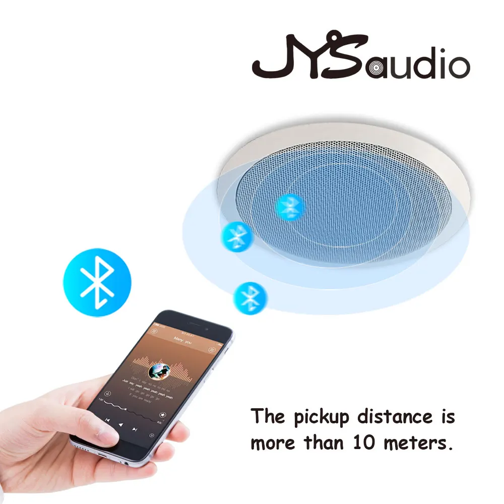 Altavoz de techo compatible con Bluetooth, altavoz de techo empotrado en la pared de 6 pulgadas, sistema PA para casa, sistema de cine central de Audio para interiores de 10W - imagen 3