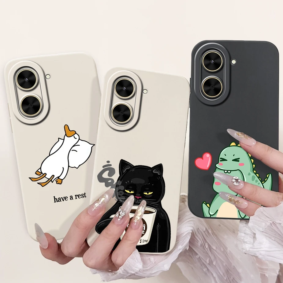 Para Xiaomi Redmi A5 4G funda Poco C71 Linda funda de dibujos animados de moda suave TPU mate funda de teléfono para Xiaomi Poco C71 RedmiA5 NFC Fundas - imagen 5