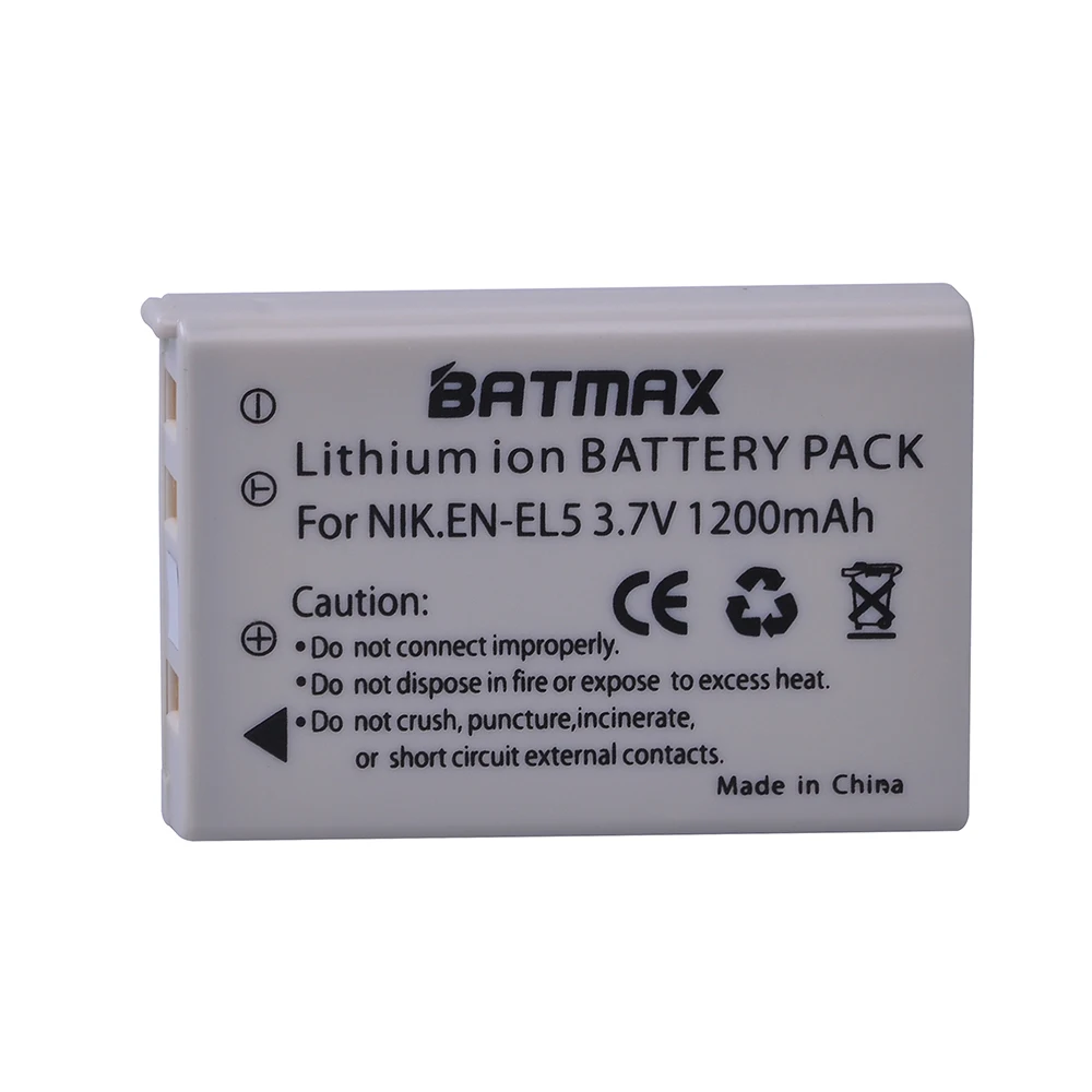 Batmax EN-EL5 EN EL5 ENEL5 batería + cargador Dual LED para NIKON Coolpix P530 P520 P510 P100 P500 P5000 P5100 P6000 3700 4200 - imagen 2