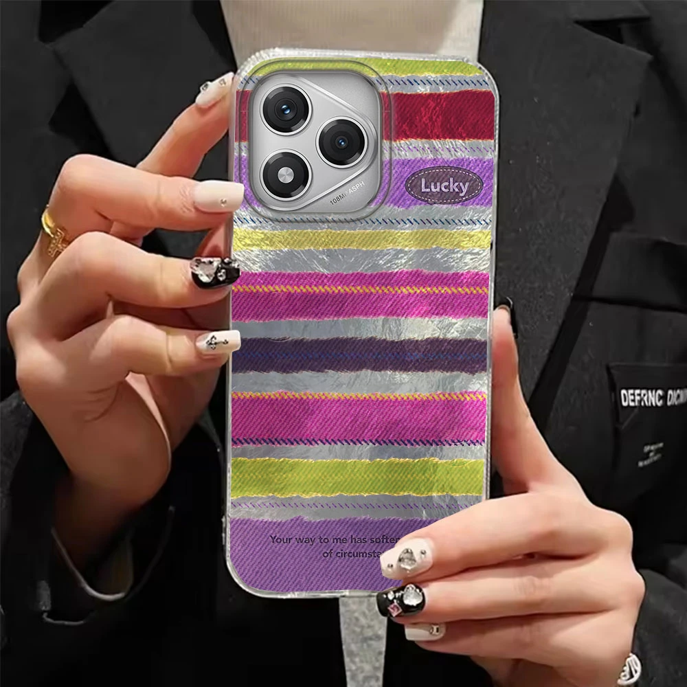  Funda de teléfono con bordes de rayas brillantes para Honor 400 200 90 Smart Pro Magic7 6 5 70 Lite X9a X9c X9b X8b X8a X8c X7c X7b X6c X6 - imagen 5