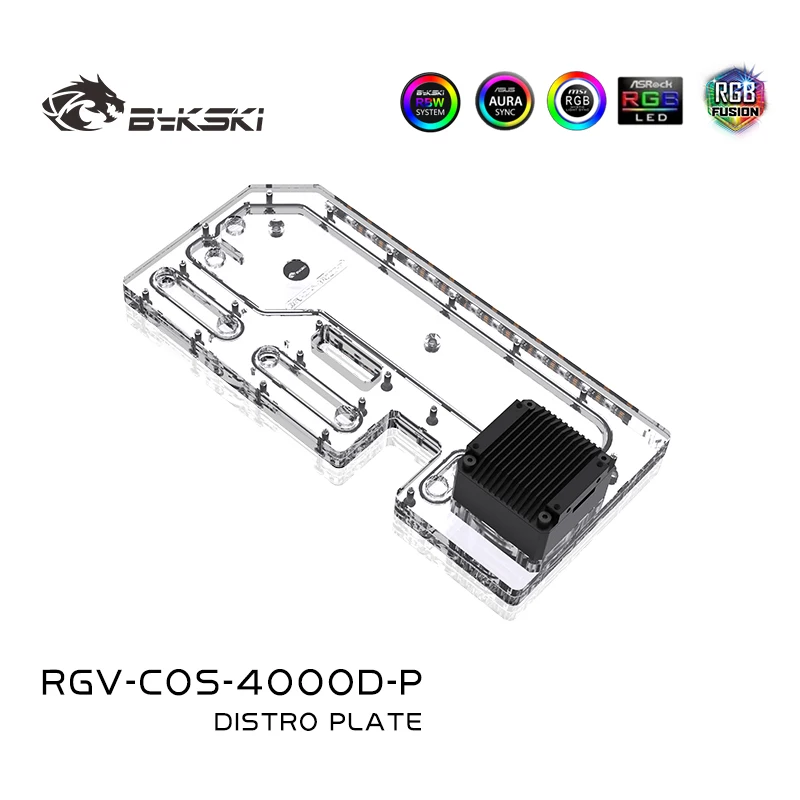 Placa de distribución Bykski para caja de ordenador CORSAIR 4000D para CPU/GPU bloque de refrigeración por agua soporte bomba DDC/RGV-COS-4000D-P - imagen 4