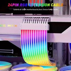 Cable de Alimentación ARGB – Extensión GPU y Fuente ATX 5 V