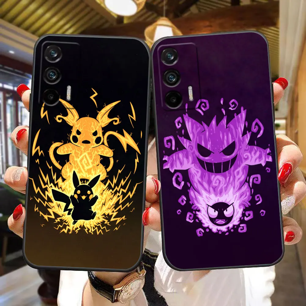 P-Pokemon P-Pikachu Funda de teléfono personalizada para Realme C75 C65 C63 C55 C53 C35 C33 C30 C21Y C21 C20 C15 C11 GT NARZO 50 50I Funda
