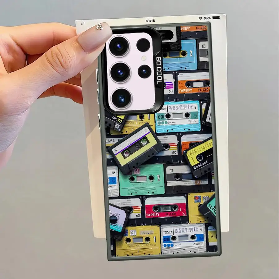 Funda blanda para Samsung Galaxy S24 FE S20 FE S22 Ultra S25Plus Note 20 Ultra S25 S23 S21 S24Ultra patrón de cinta de la suerte - imagen 5