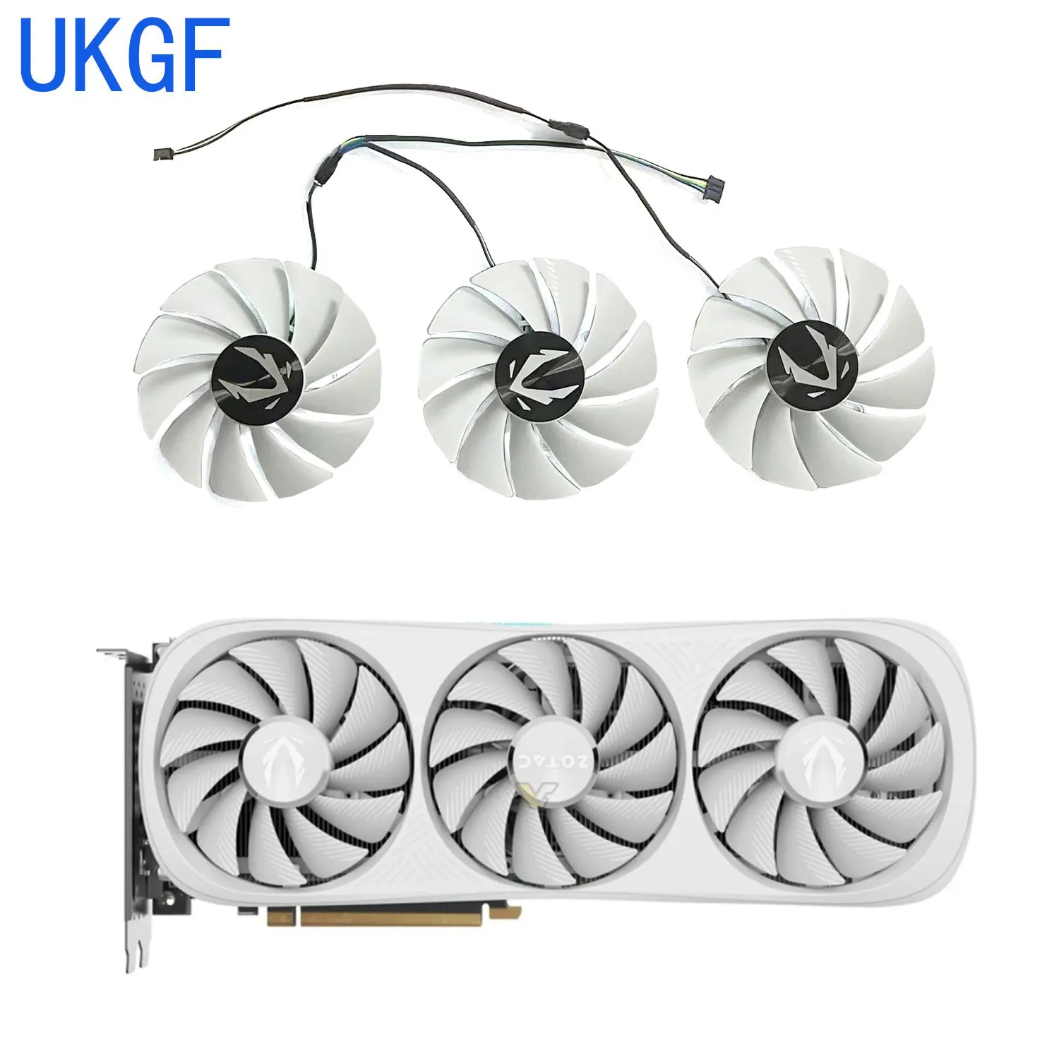 Nuevo ventilador GPU 89MM 4PIN GA92S2U RTX4070TI para Zotac RTX 4070TI 4070TI Super 4080 4080S Tronity OC tarjeta gráfica blanca