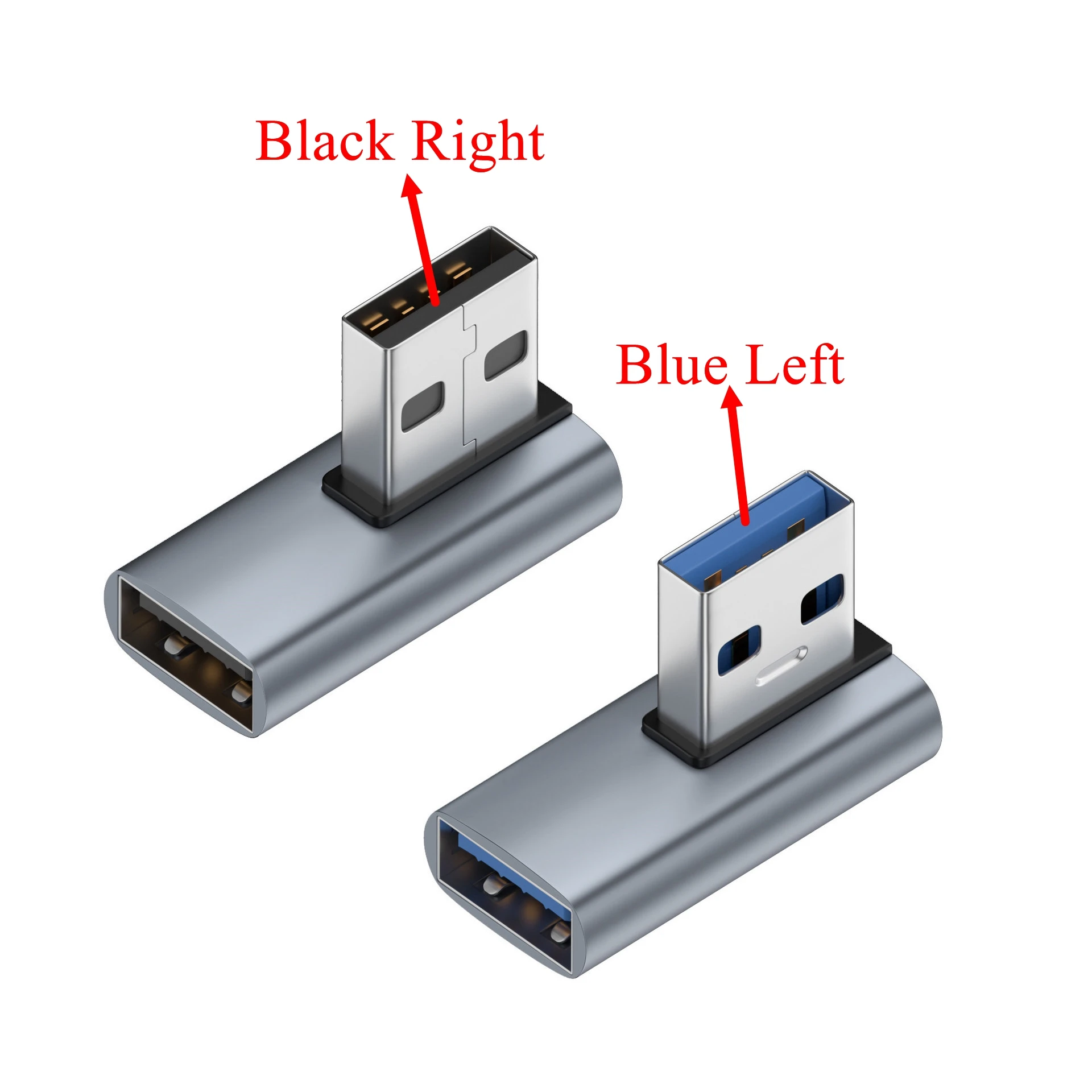 Adaptador USB 3.0 Angular Macho-Hembra 10Gbps - imagen 5