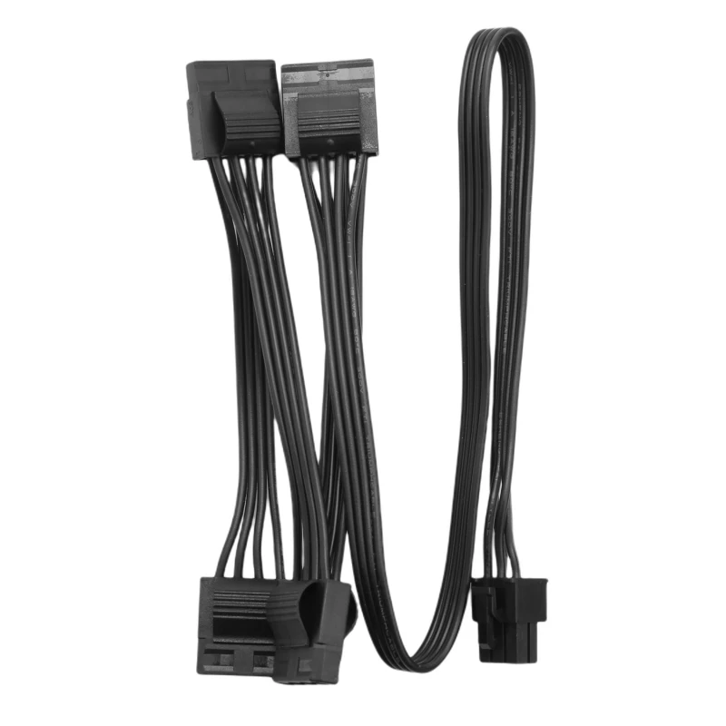 Cable de alimentación periférico de 6 pines a 4x Molex IDE de 4 pines para Corsair RM1000, RM850, RM750, RM650, RM550, RM450 RM Platinum Modular Power - imagen 3