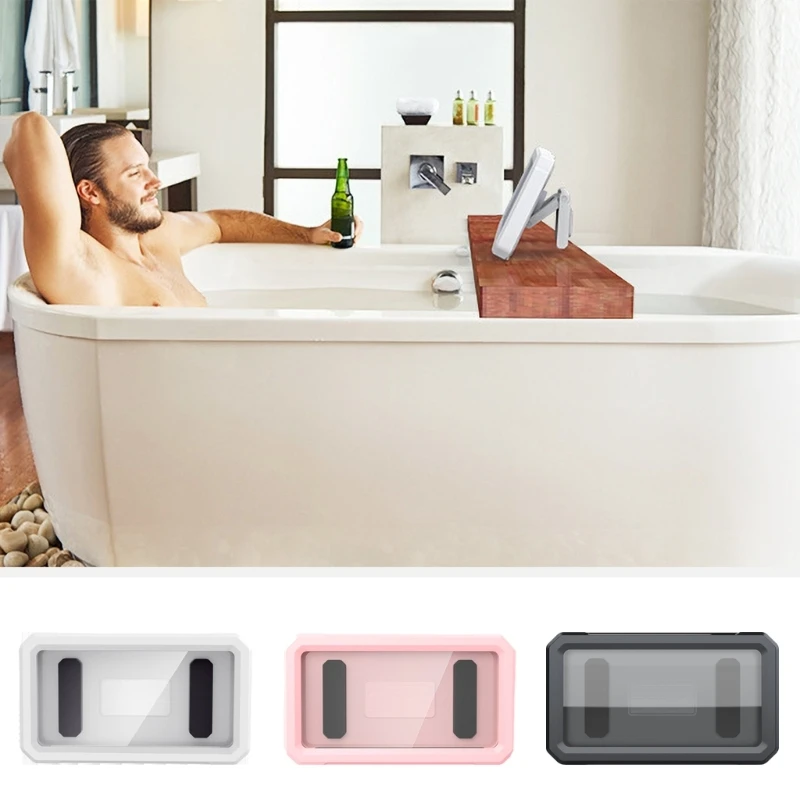 Soporte para teléfono móvil para ducha, soporte giratorio 360 ​​grados para teléfono baño, pantalla táctil para cocina,