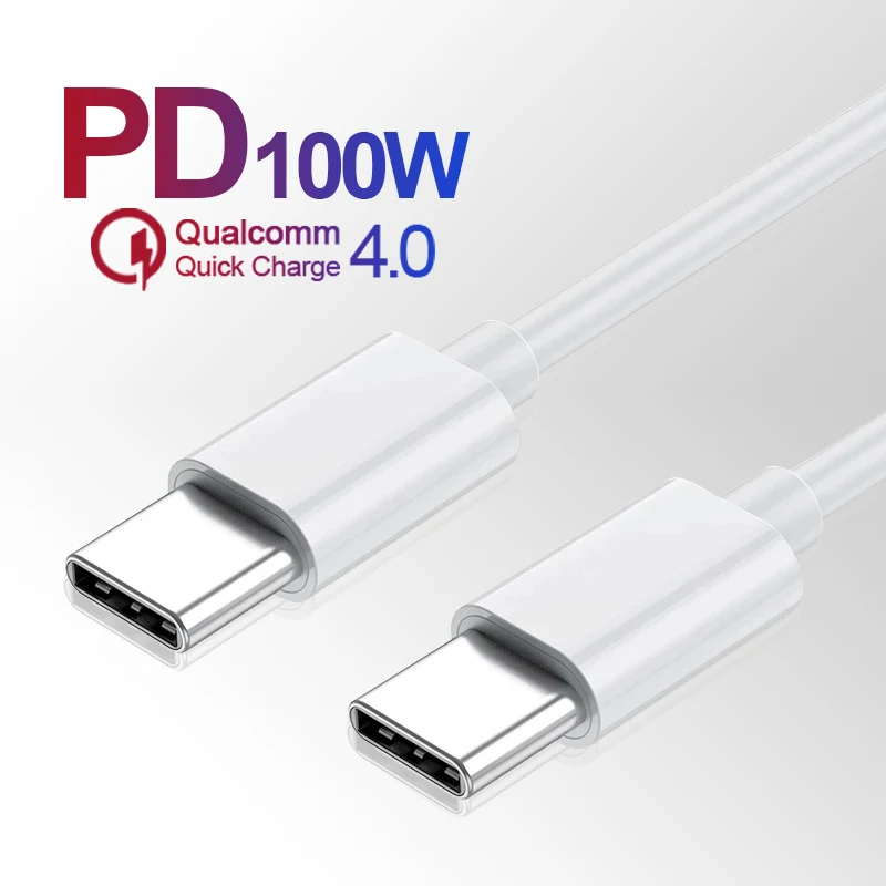10 Uds. Cable Original USB C a USB C 100W PD para iPhone 15 Plus Pro Max Huawei Samsung Xiaomi Redmi cable cargador tipo C con caja - imagen 3