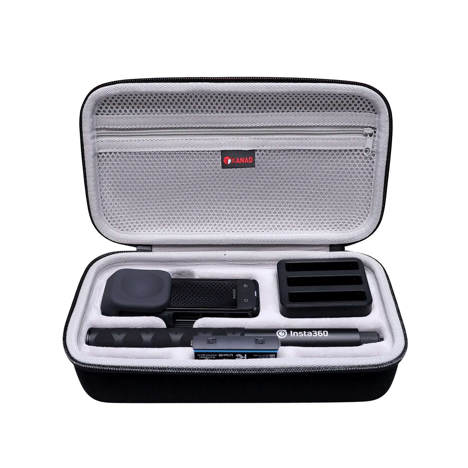 Estuche rígido para cámara de acción Insta360 X4, bolsa de almacenamiento EVA impermeable a prueba de golpes, bolsa de transporte de viaje (cámara no incluida)