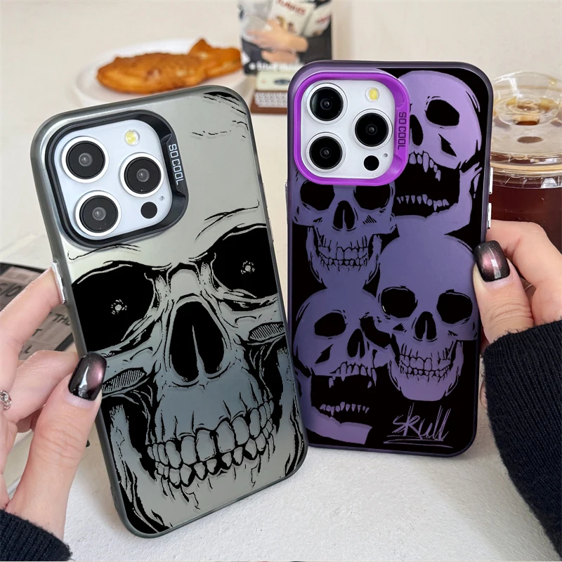 Funda con patrones de terror de calavera para Xiaomi F4 POCO M6 Pro 4G 11 Lite 5G 13 Pro 14T 13T 12T 14 NE X7 X6 X5 X3 NFC F3 GT F5 C75