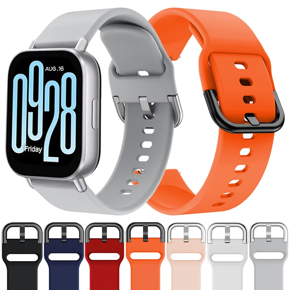 Pulsera deportiva de silicona de 22mm para reloj Redmi 5, correa suave activa/Lite para HUAWEI WATCH GT 5 Pro/AMAZFIT BIP 5, accesorios