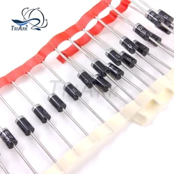 50 Uds UF4007 UF4005 UF4004 FR104 FR107 FR157 FR207 1N4937 1N5392 1N5399 1N5817 1N5818 1N5819 RL207 RL257 DO-41 diodo de recuperación