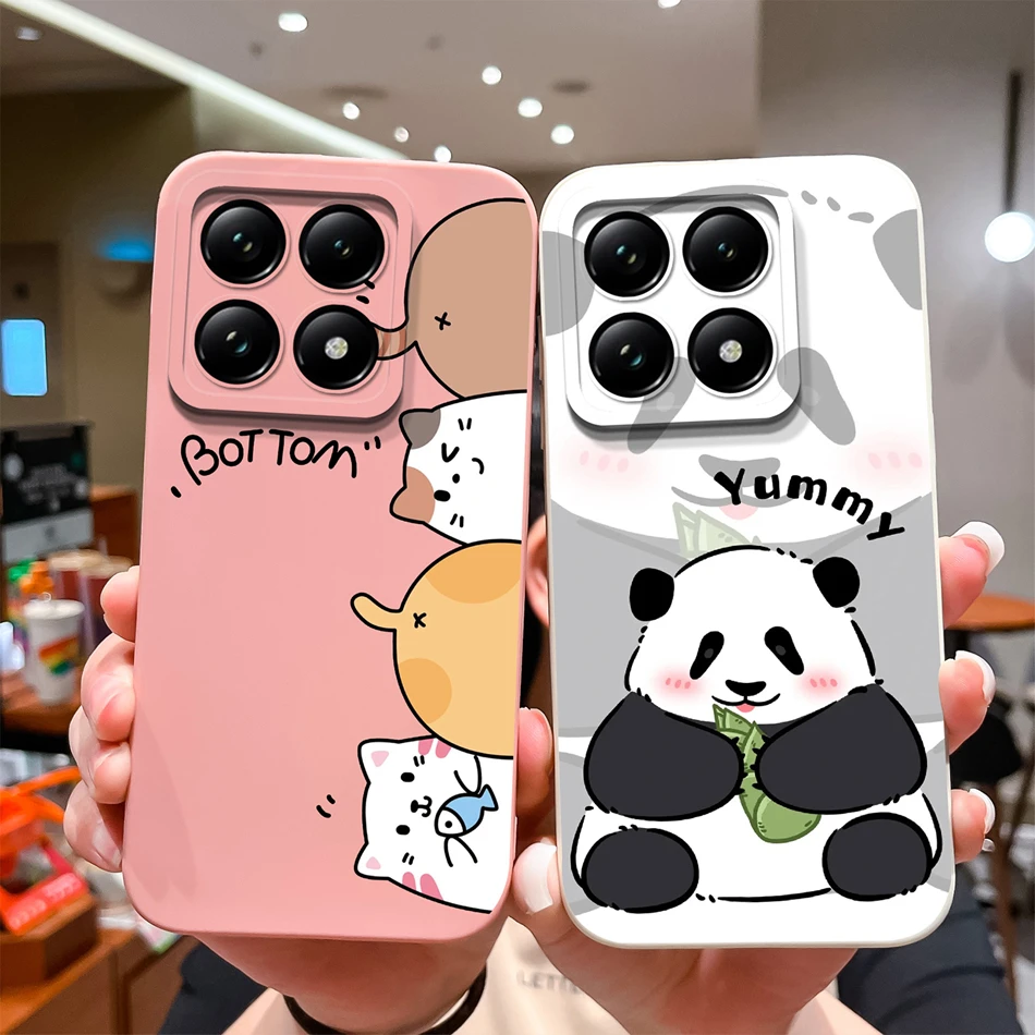 Nuevo diseño de funda para Xiaomi 14T Pro, funda trasera de protección completa, silicona líquida suave y lisa, carcasa de teléfono de alta calidad, parachoques bonito - imagen 5